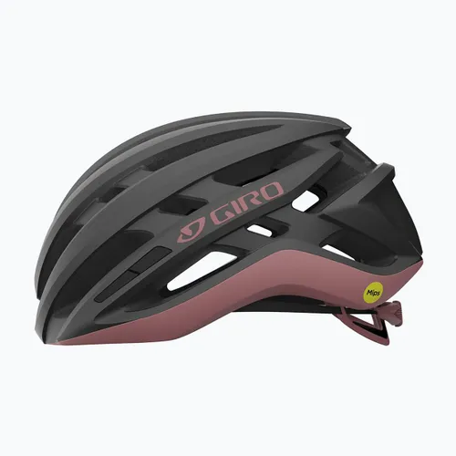 Kask rowerowy Giro Agilis Integrated MIPS matte metallic coal/dusty rose