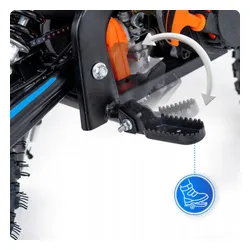 Cross spalinowy dla dzieci 49CC motocykl na akumulator e-start LED 35km/h