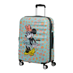 Чемодан American Tourister Wavebreaker Disney среднего размера - Minnie pastel dot