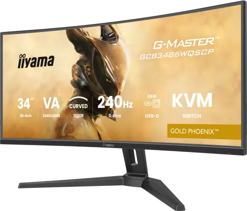 Monitor iiyama G-Master GCB3486WQSCP-B1 34" 3K VA 240Hz 0,4ms MPRT Zakrzywiony Gamingowy