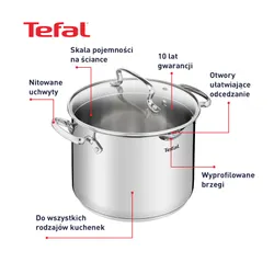 Zestaw garnków TEFAL Duetto+ G718SA74 (10 elementów)
