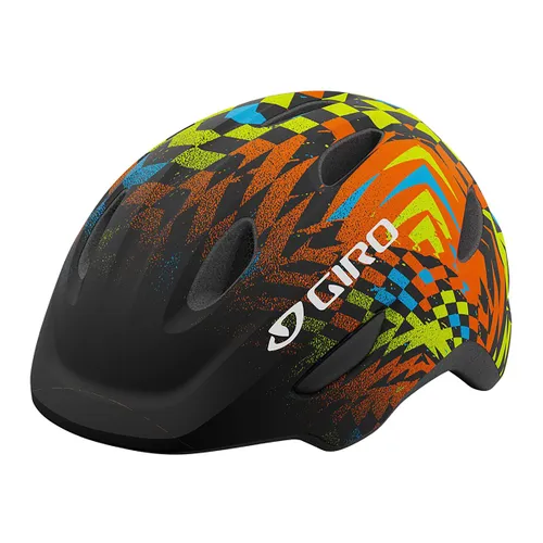 Kask rowerowy dziecięcy Giro Scamp Jr matte black/check fade