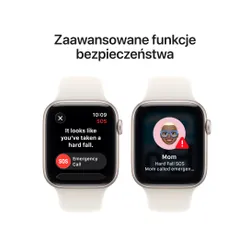 Apple Watch SE 3gen GPS 40mm koperta z aluminium (księżycowa poświata) + pasek sportowy rozmiar S/M (księżycowa poświata) 2025