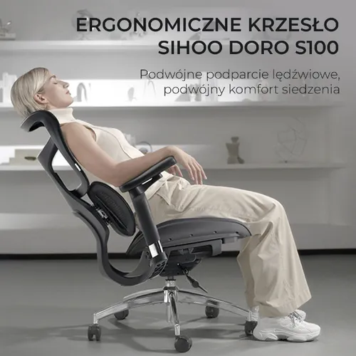 Fotel SIHOO Doro S100 Czarny