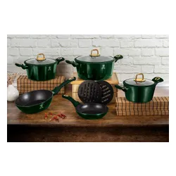 Garnek tytanowy 2.5L 20cm BERLINGER HAUS Metallic Line Emerald BH-6057