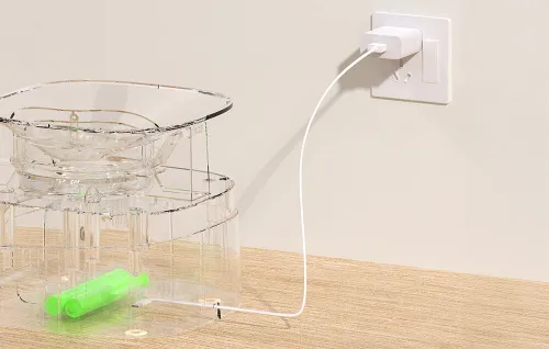 Dozownik karmy automatyczny ROJECO Button Version (podwójna miska)