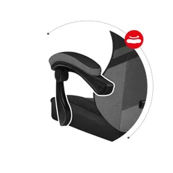 Fotel HUZARO Force 4.4 Czarno-szary