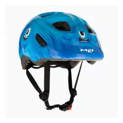 Kask rowerowy dziecięcy MET Hooray blue monster glossy