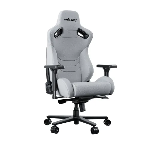 Fotel Anda Seat Kaiser 2 Pro XL Gamingowy do 200kg Tkanina Lniana Szary