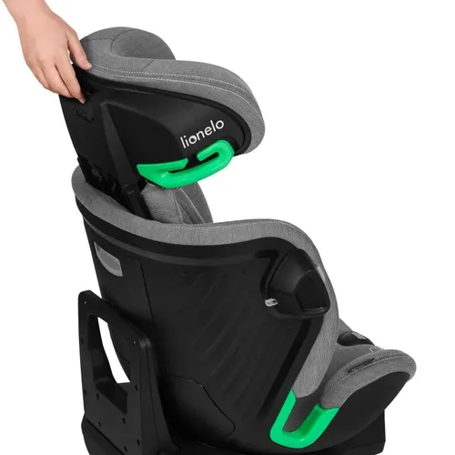Fotelik samochodowy LIONELO Harmony i-Size 40-150 cm (0-36 kg) Szary