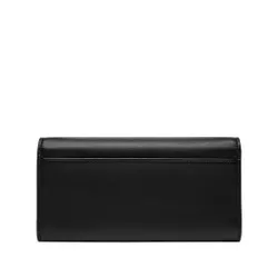 Большой женский кошелек Calvin Klein Jeans Sculpted Long Fold Mono K60k611484 Black / Metallic Logo 0gl