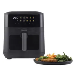 Air Fryer Frytkownica beztłuszczowa HISENSE HAF2100DCD 7.7l z 10 automatycznymi programami i okienkiem do obserwacji postępów gotowania