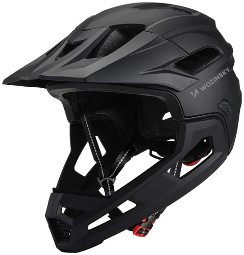 Kask rowerowy WOZINSKY HT-009C Czarny Full Face MTB  (rozmiar L)