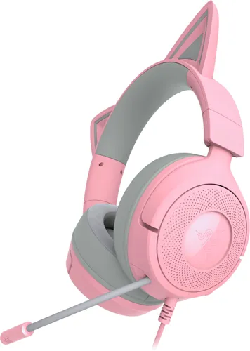 Słuchawki przewodowe z mikrofonem Razer Kraken Kitty V3 X Nauszne Różowy