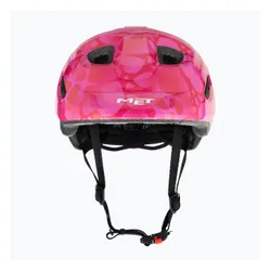 Kask rowerowy dziecięcy MET Hooray pink hearts glossy