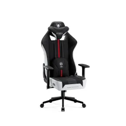 Fotel Diablo Chairs X-Player 2.0 Small do 90kg Skóra ECO Tkanina Biało-czarny