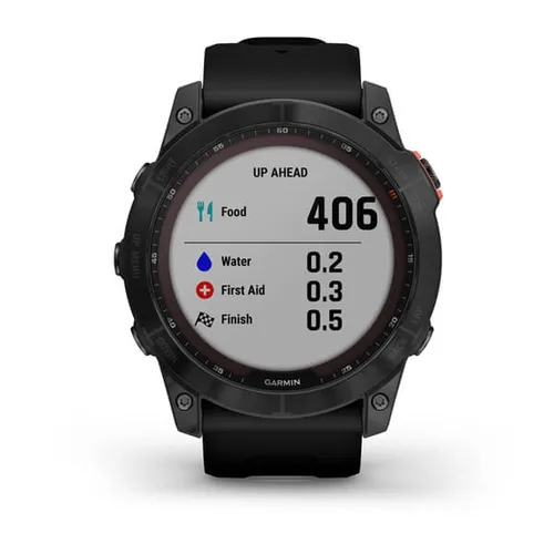 Смарт-часы Garmin FENIX 7X Solar серый с черным ремешком (010-02541-01)