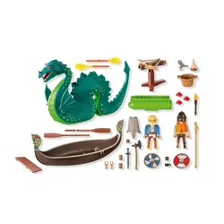 Playmobil Zestaw z figurkami My Life 71830 Wiking z morskim potworem