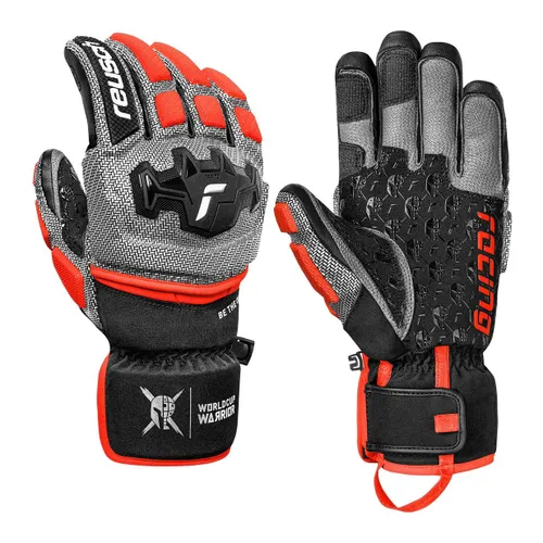 Rękawice narciarskie męskie Reusch Worldcup Warrior GS black/silver/fluo red