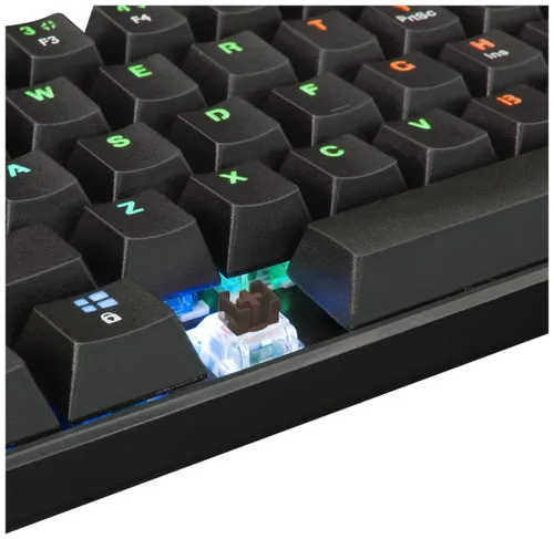 Klawiatura gamingowa Black Shark Shinobi Outemu Brown przewodowa mechaniczna podświetlana czarna
