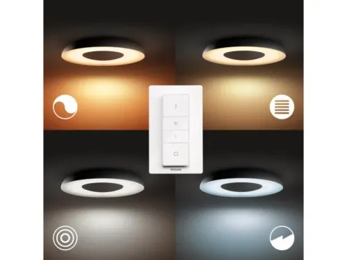 Lampa sufitowa Philips Hue White Ambiance Still 929003055501 Czarny