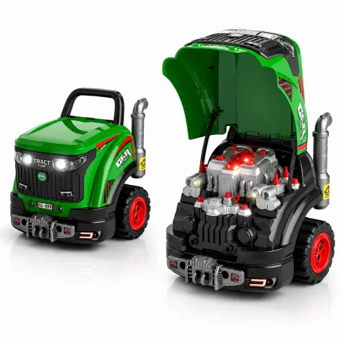 Zestaw Mechanika Dla Dzieci Silnik Do Rozkręcania Traktor Warsztat