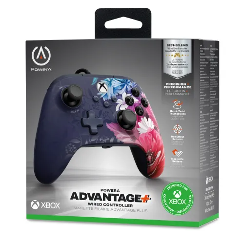 Pad PowerA Advantage Plus Wired Controller Night Blossom do Xbox Series X/S, Xbox One, PC Przewodowy
