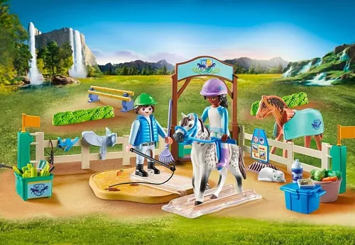 Playmobil Набор фигурок лошадей 71637 Современная конная арена