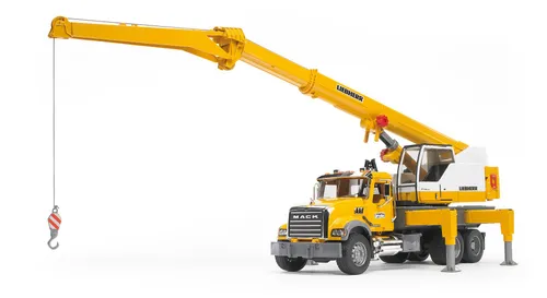 Bruder 02818 Ciężarówka z żurawiem MACK Granite Liebherr (02-818)