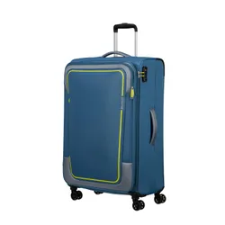 Большой расширяемый чемодан American Tourister Pulsonic-coronet blue