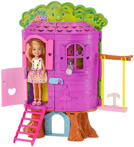 Lalka Barbie Chelsea Domek na drzewie HPL70