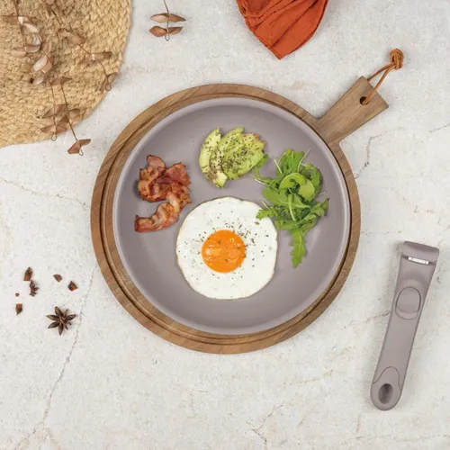 Zestaw patelni i garnków BERLINGER HAUS Taupe Nordic BH-8422 (13 elementów)