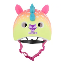 Kask rowerowy RASKULLZ Super Unicorn Wielokolorowy dla Dzieci (rozmiar XS)