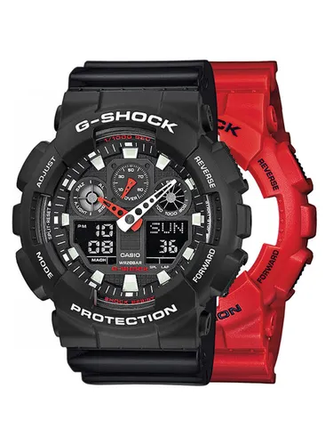 Casio Zegarek SET GA-100B-4AER + BEZEL 10508136 + PASEK 10347688