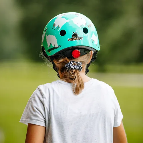 Kask rowerowy dziecięcy Hornit Llama turquoise/white