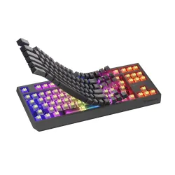 Klawiatura mechaniczna Genesis Thor 230 TKL US RGB Outemu Silent Lemon Czarny
