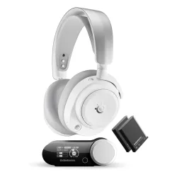 Słuchawki bezprzewodowe z mikrofonem SteelSeries Arctis Nova Pro Omni Nauszne Biały