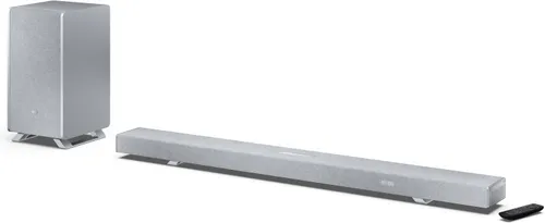 Soundbar SHARP HT-SBW55121 Srebrny 5.1.2-kanałowy, Bezprzewodowy Subwoofer, HDMI eARC, Dolby Atmos, 4K, BT