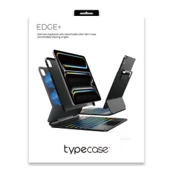 Etui na iPad Air 13 cali TYPECASE Edge+ Jasnofioletowy Klawiatura