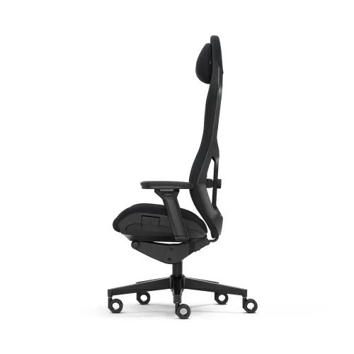 Fotel Fractal Design Refine Alcantara Fabric Gamingowy do 125kg Tkanina Czarny