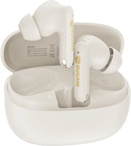 Słuchawki dokanałowe BUGANI Freebuds B20 ANC Kremowy