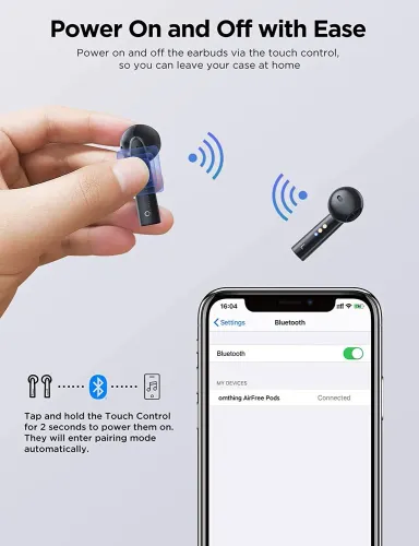 Słuchawki bezprzewodowe 1More Omthing AirFree Pods True Wireless Douszne Bluetooth 5.0 Czarny