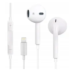 Słuchawki przewodowe Apple EarPods ze złączem Lightning Douszne Mikrofon Biały