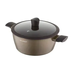 Garnek aluminiowy nieprzywierający z pokrywką FLORINA CAVA 6,4 l