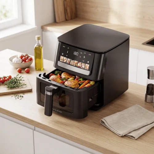 Air Fryer Frytkownica beztłuszczowa GÖTZE & JENSEN AF400K 6.5l 8 automatycznych programów