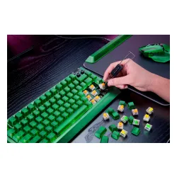 Klawiatura mechaniczna Razer BlackWidow V4 75% Phantom Green Edition Czarno-zielony
