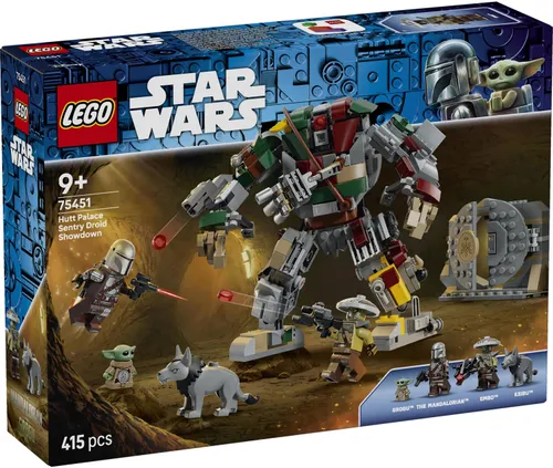 LEGO Star Wars 75451 Mandalorian i Starcie z droidem , zestaw klocków 9+