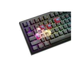 Klawiatura gamingowa Genesis Thor 404 75% GenX Stratos Silent przewodowa mechaniczna podświetlana cicha czarna