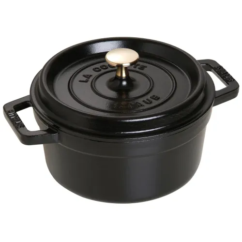 STAUB La Cocotte 2,2 l czarny - garnek żeliwny z pokrywką