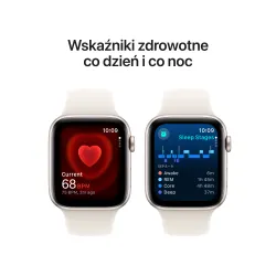 Apple Watch SE 2gen GPS + Cellular koperta 44mm z aluminium Księżycowa poświata pasek sportowy Księżycowa poświata S/M
